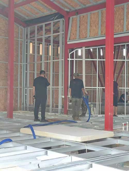 轻钢龙骨专用保温隔音材料案例
